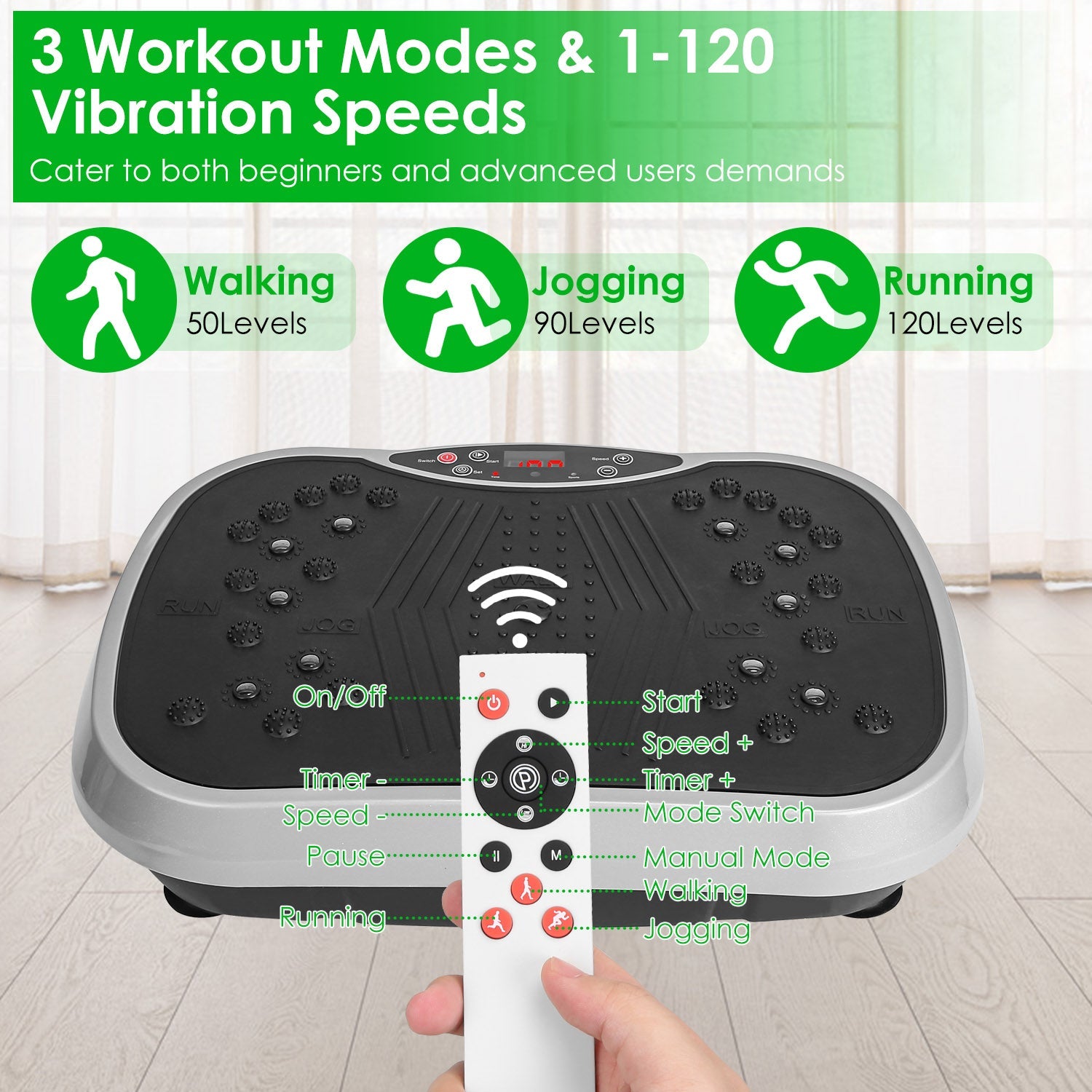 Vibration Exercise Machine Resistance Bands