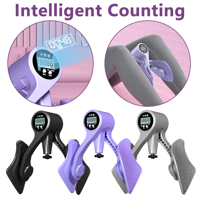 Digital Counter Hip Inner Thigh Pelvic Floor Leg Trainer