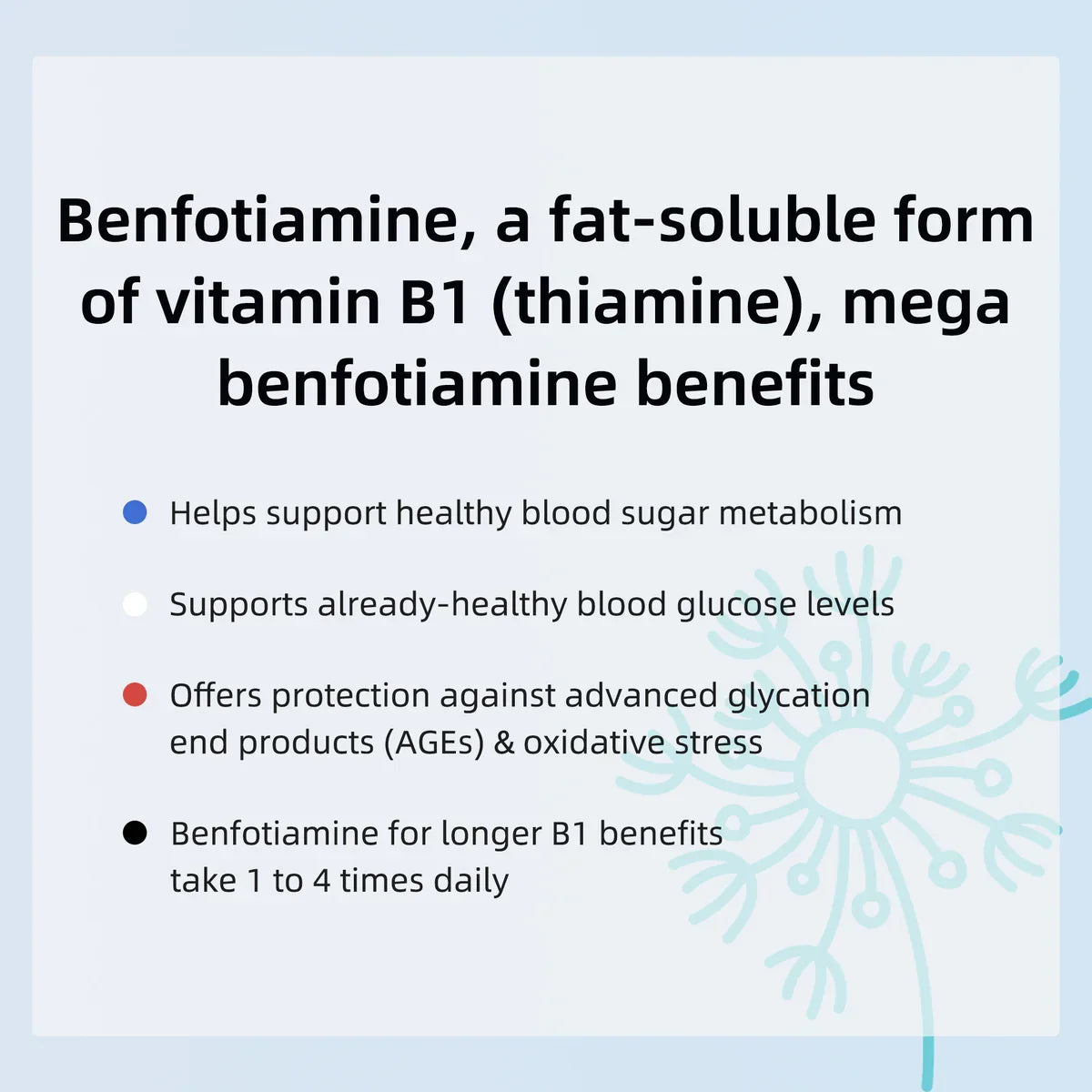 Benfotiamine 600mg Plus Vitamin B1 120 Veggie Capsules