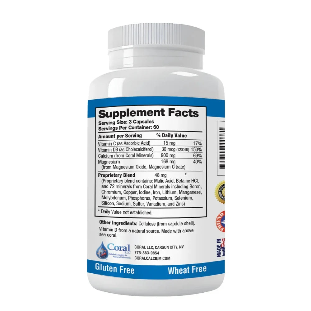Coral Calcium Supplement with Vitamin D3 & Magnesium – Coral Complex