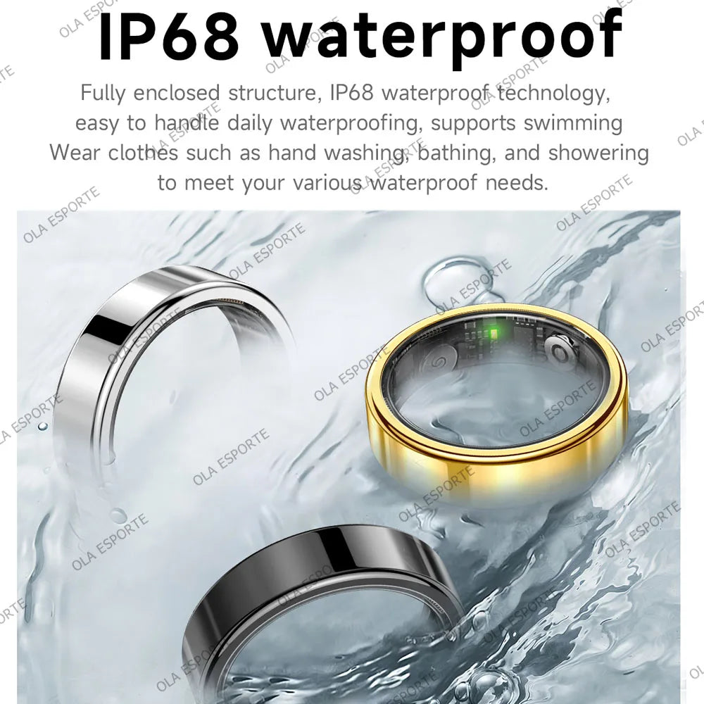 2026 Smart Ring Blood Pressure Heart Rate Sleep Monitor