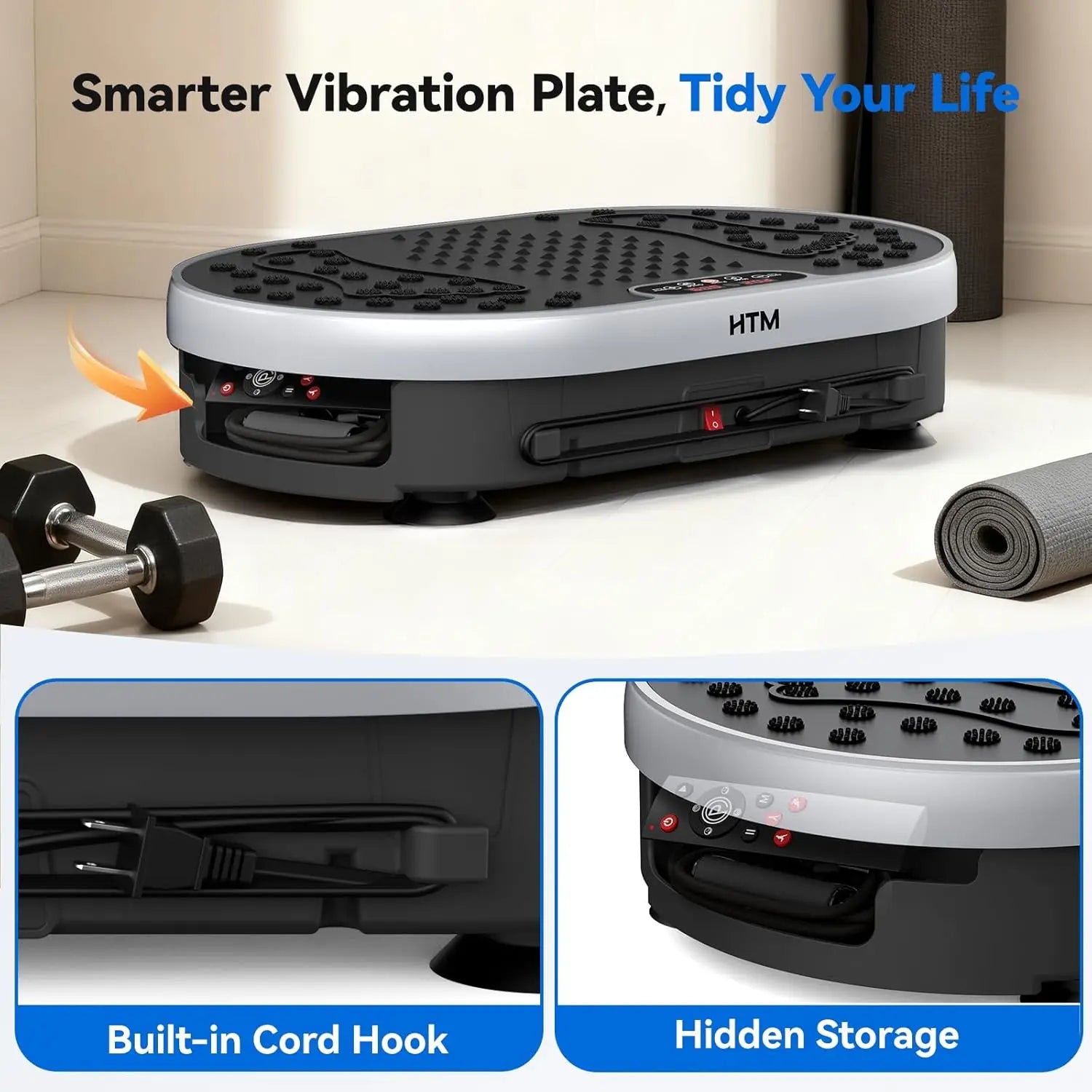 Vibration Plate Exercise Machine 120 Speed Levels 9 Programs