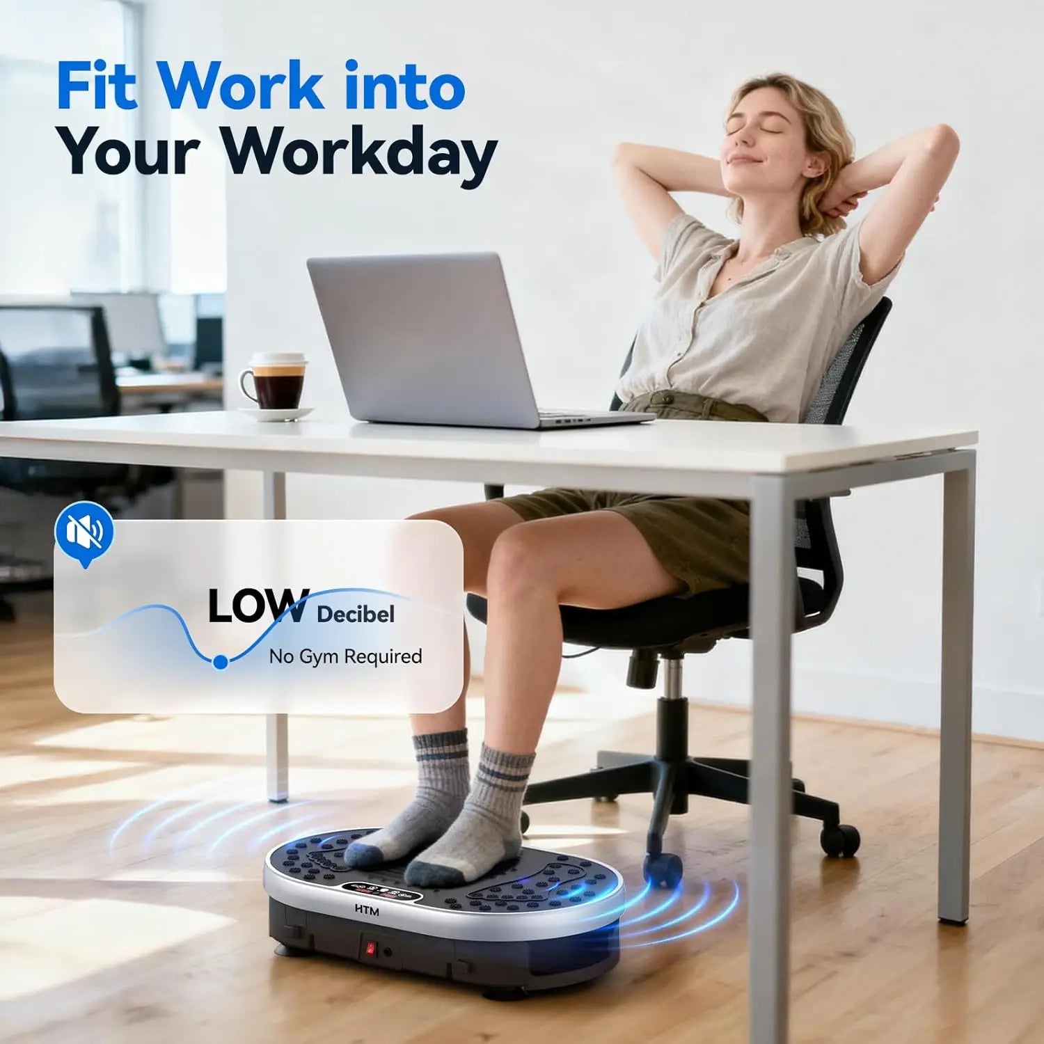 Vibration Plate Exercise Machine 120 Speed Levels 9 Programs