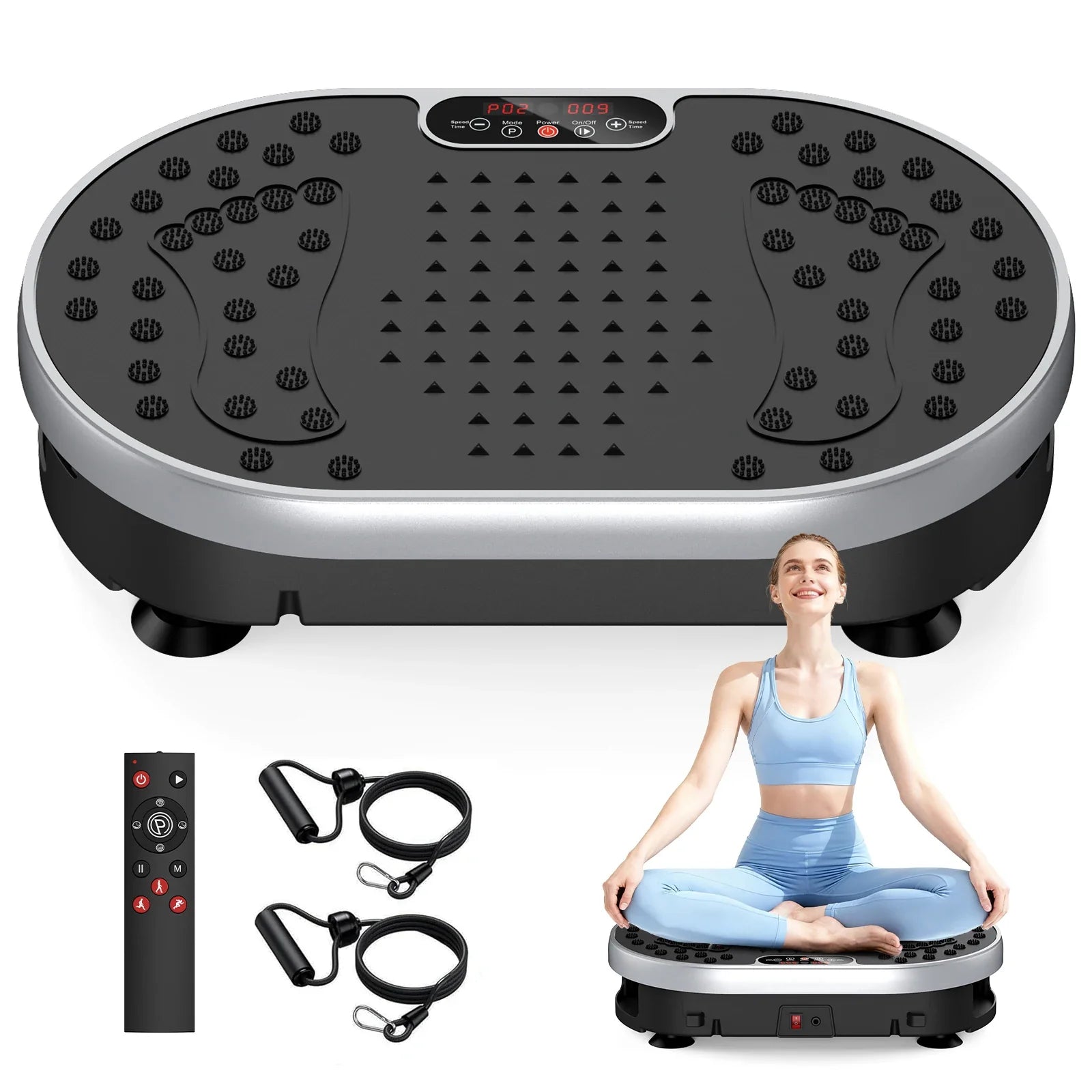 Vibration Plate Exercise Machine 120 Speed Levels 9 Programs