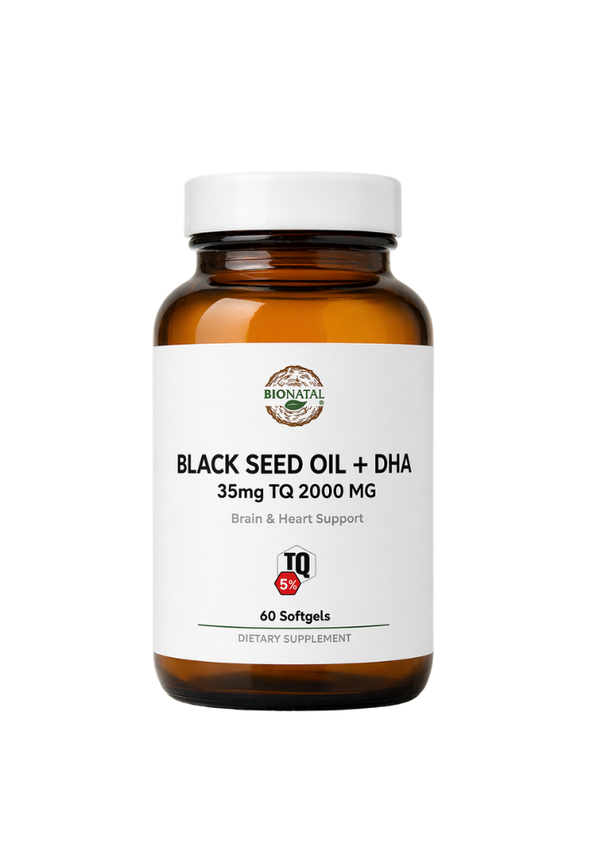 Black Seed Oil DHA Softgels 2000mg Nigella Sativa Omega-3