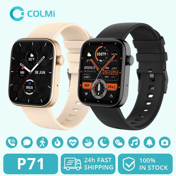 COLMI P71 Voice Calling Smartwatch Health Monitoring IP68 Waterproof
