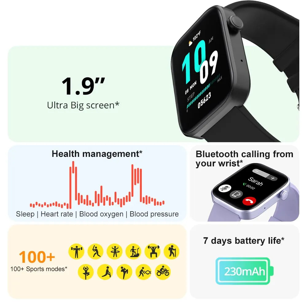 COLMI P71 Voice Calling Smartwatch Health Monitoring IP68 Waterproof
