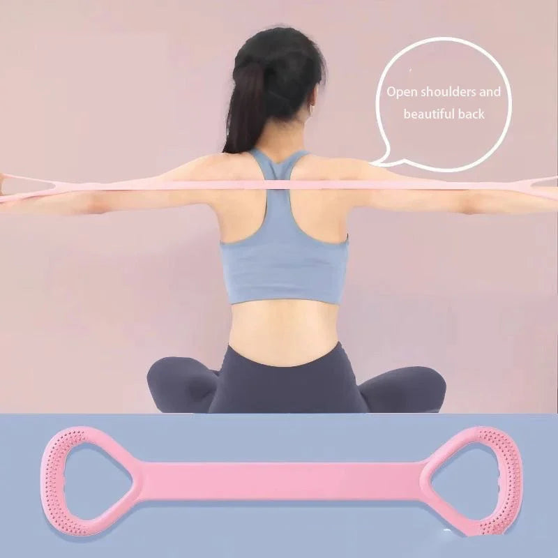 Stretch Strap Yoga Figure-Eight Tensioner for Back Flexibility Practice