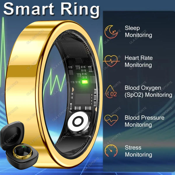 2026 Smart Ring Blood Pressure Heart Rate Sleep Monitor