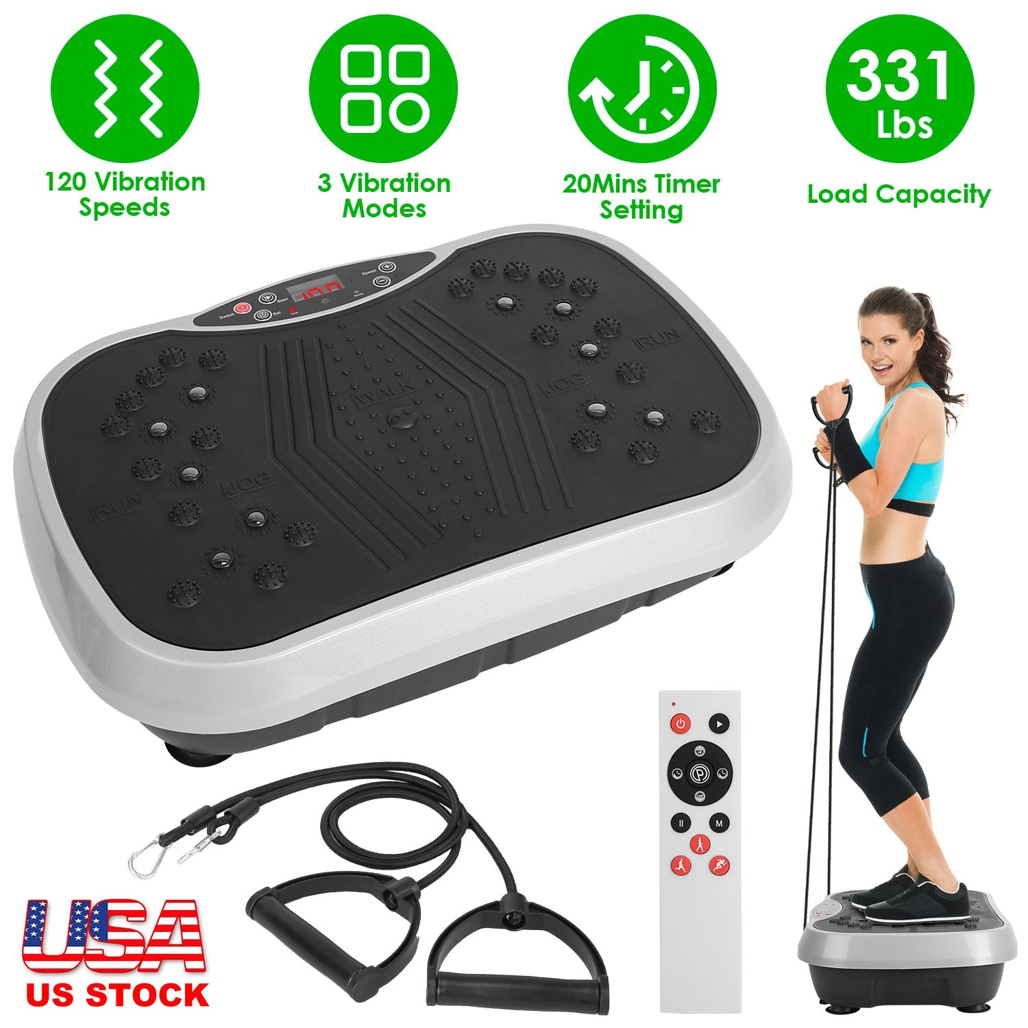 Vibration Exercise Machine Resistance Bands