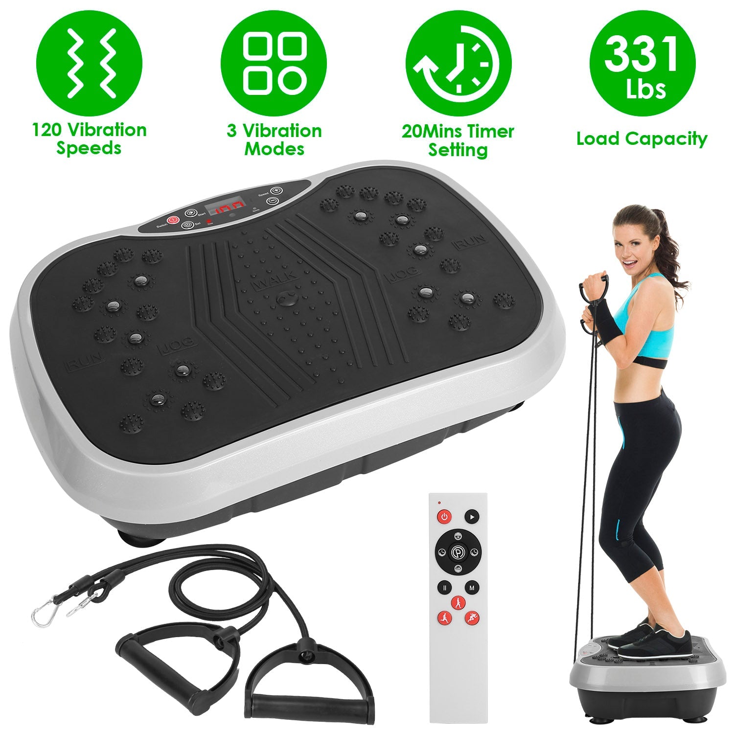 Vibration Exercise Machine Resistance Bands