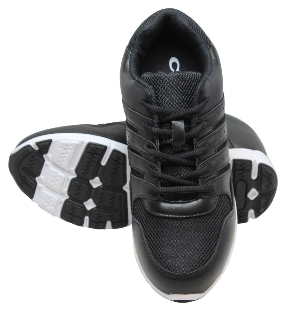 CALTO G8817 3.2-Inch Taller Super Lightweight Black Shoes